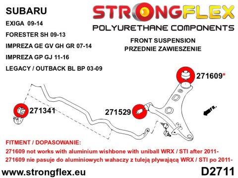 Kompletny zestaw zawieszenia SPORT - Subaru Impreza