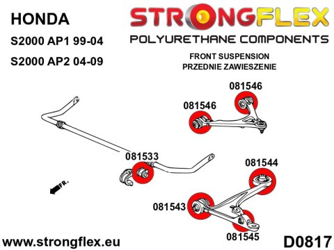 Tuleja mocowania amortyzatora przedniego i tylnego SPORT - Honda S2000