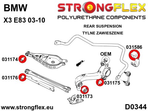 Tuleja stabilizatora tylnego SPORT - BMW Seria 1
