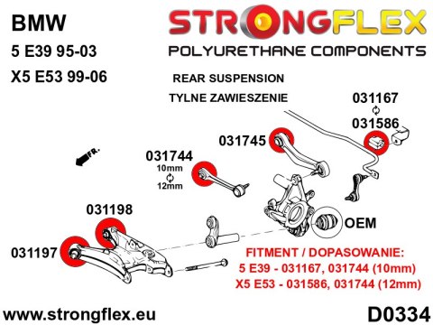Tuleja stabilizatora tylnego SPORT - BMW Seria 1