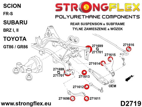 Tuleja stabilizatora tylnego SPORT - Subaru Forester