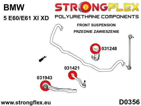 Tuleja wahacza przedniego zawieszenia SPORT - BMW Seria 5