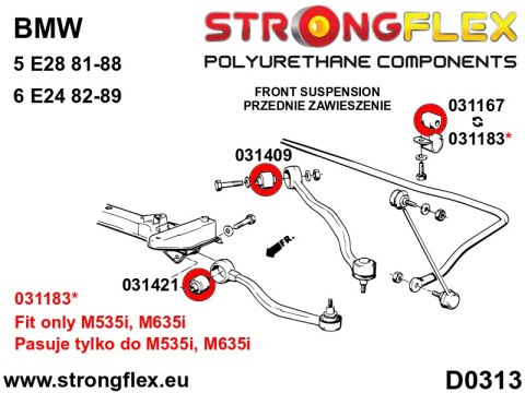 Tuleja wahacza przedniego zawieszenia SPORT - BMW Seria 5