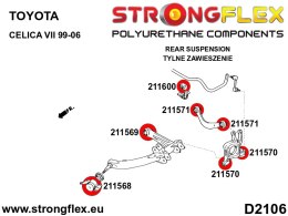 Tuleja wahacza tylnego zewnętrzna SPORT - Toyota Celica