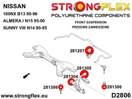 Zestaw przedniego zawieszenia SPORT - Nissan 100NX (90-96) B13
