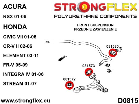 Zestaw zawieszenia przedniego SPORT - Acura RSX (01-06) DC5
