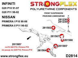 Tuleja łącznika stabilizatora - przekładka SPORT - Nissan Micra