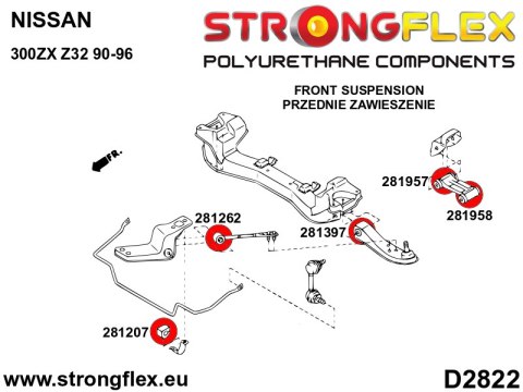 Tuleja przedniego drążka reakcyjnego SPORT - Nissan 300ZX
