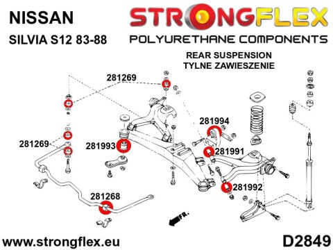 Tuleja przekładka łącznika stabilizatora tylnego - Nissan 300ZX