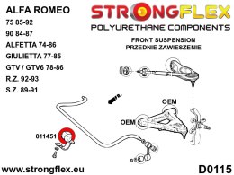 Tuleja stabilizatora przedniego - Alfa Romeo 75 / Milano (85-92) type 161 / 162B