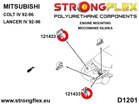 Wkładka poduszki silnika - Mitsubishi Colt