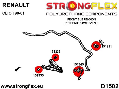 Łącznik stabilizatora przedniego - Renault Thalia