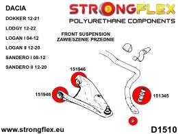 Łącznik stabilizatora przedniego SPORT - Renault Thalia