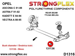 Tuleja belki tylnej 59mm SPORT - Opel / Vauxhall Ascona