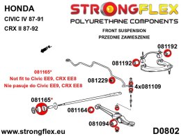 Tuleja drążka reakcyjnego SPORT - Honda Civic