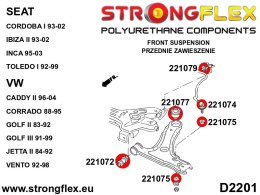 Tuleja przekładka łącznika stabilizatora SPORT - Seat Córdoba