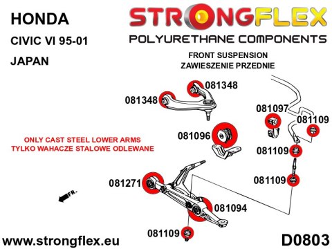 Tuleja stabilizatora przedniego - Acura Integra