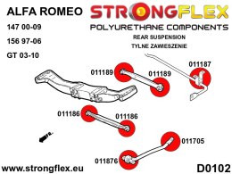 Tuleja wahacza tylnego poprzecznego przedniego - Alfa Romeo 147 (00-10) type 937