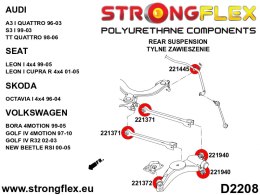 Tuleja wahacza tylnego wzdłużnego przednia SPORT - Audi A3 / S3 / RS3